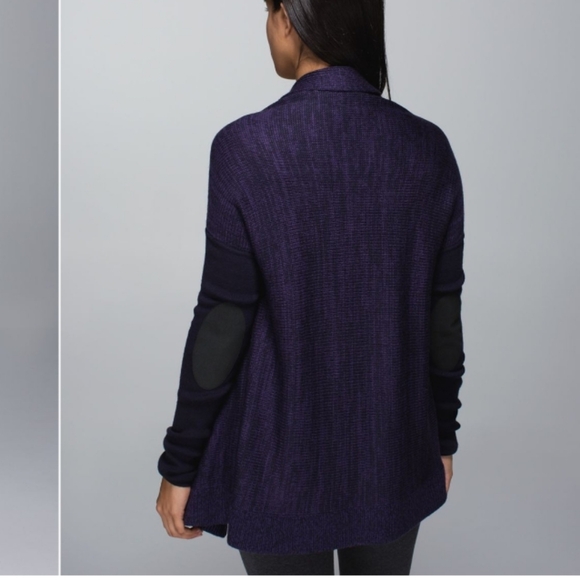 lululemon athletica wrap It Up Sweater Deep Purple Cardigan - Picture 2 of 15
